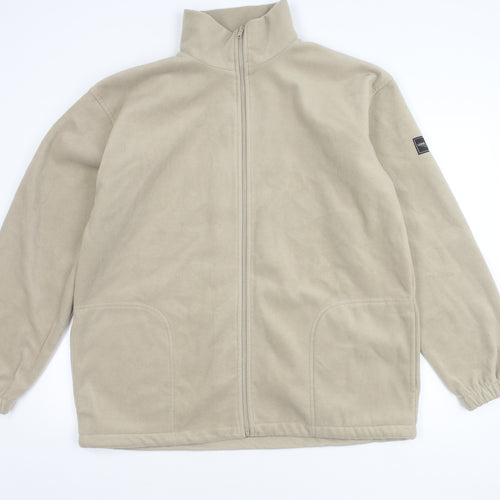 G&G Men's Beige Full Zip Fleece Jacket XL