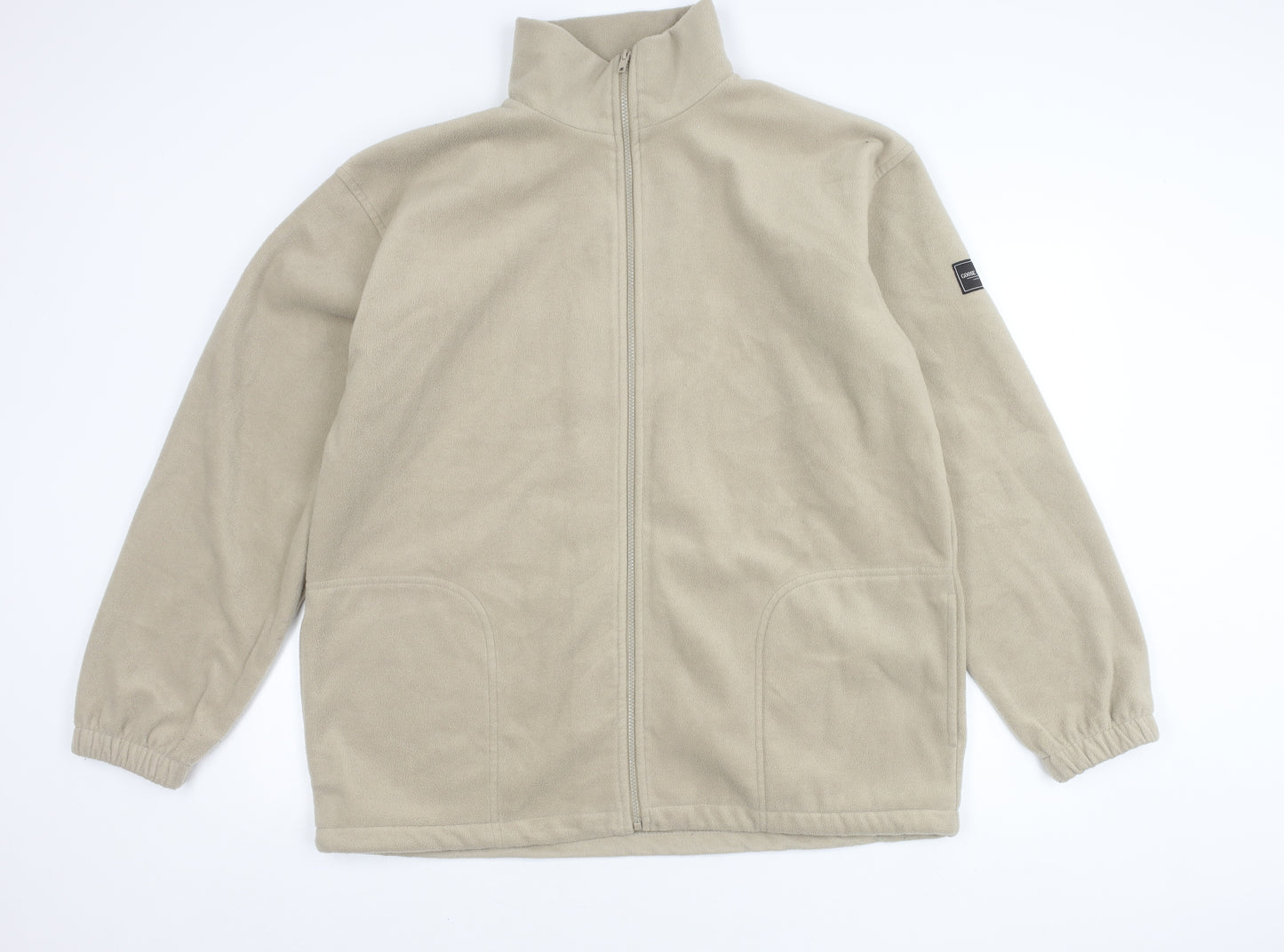 G&G Men's Beige Full Zip Fleece Jacket XL
