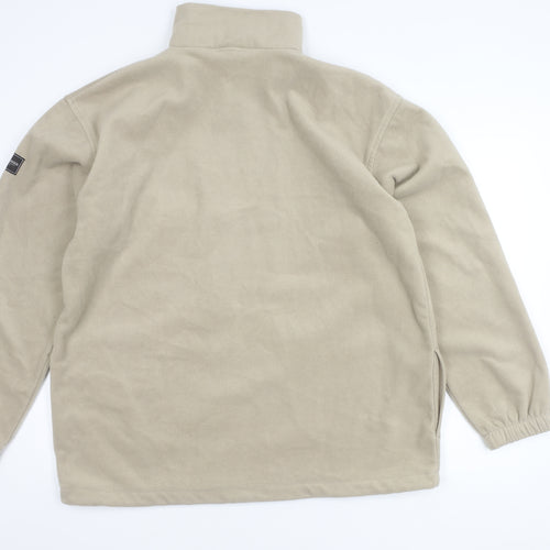 G&G Men's Beige Full Zip Fleece Jacket XL