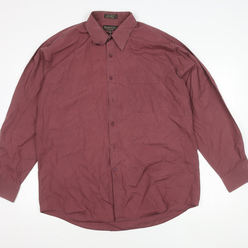 Roberto Villini Mens Multicoloured 16.5 Button-Up Shirt