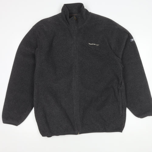Reebok Unisex Black Fleece Jacket M Casual Sportswear