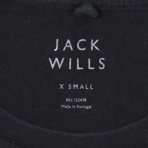 Jack Wills Men's Black XS Crew Neck T-Shirt