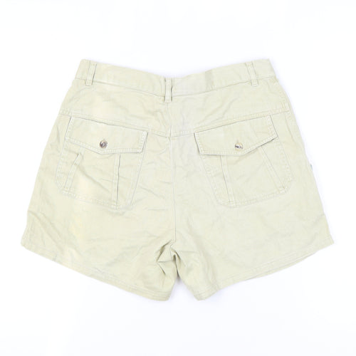 Benetton Women Beige Chino Shorts Size 4