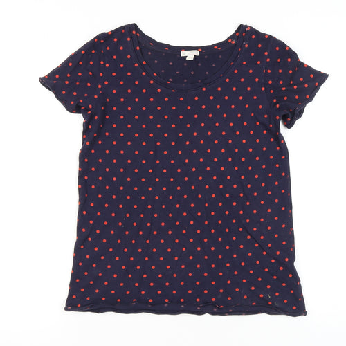 Gap Women's Blue Polka Dot T-Shirt XS