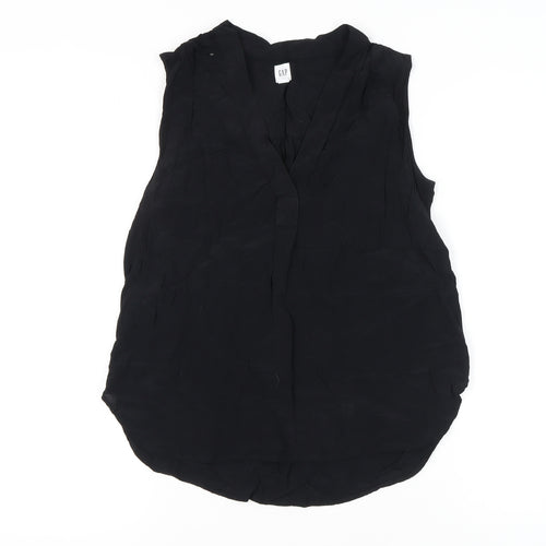 GAP Women's Black Sleeveless Blouse, Medium, Relaxed Fit