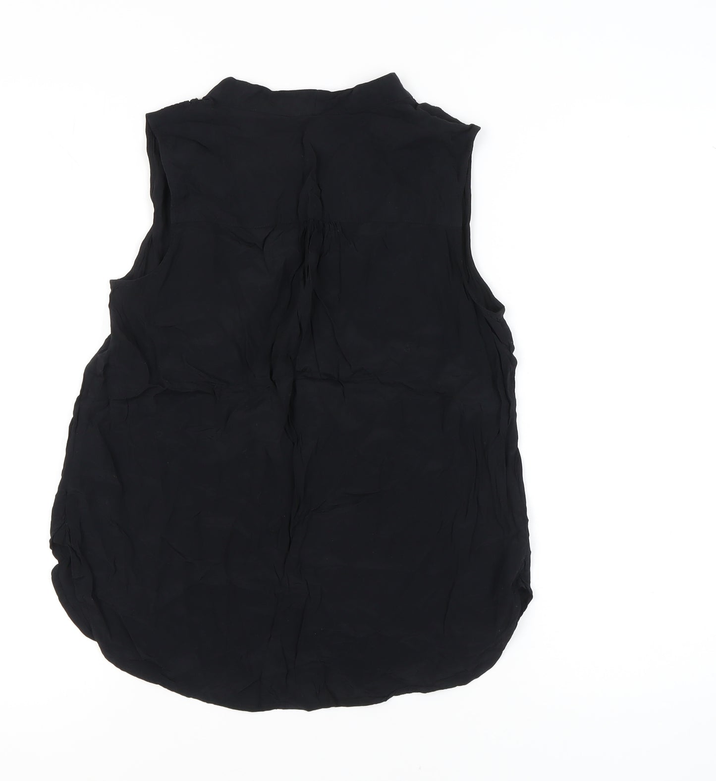 GAP Women's Black Sleeveless Blouse, Medium, Relaxed Fit
