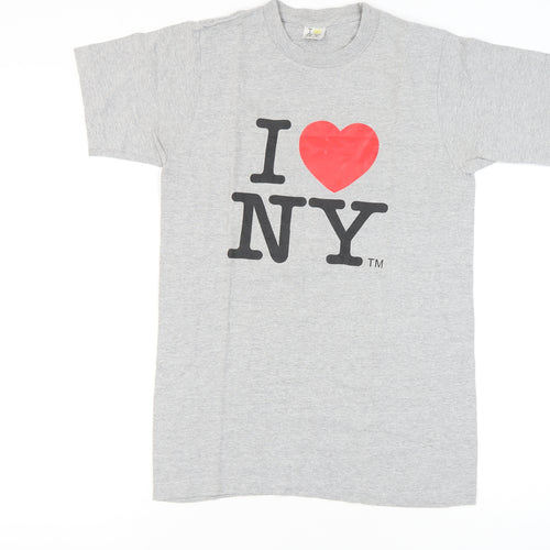 I ♥ NY Grey T-Shirt Unisex Adults L Iconic City Style