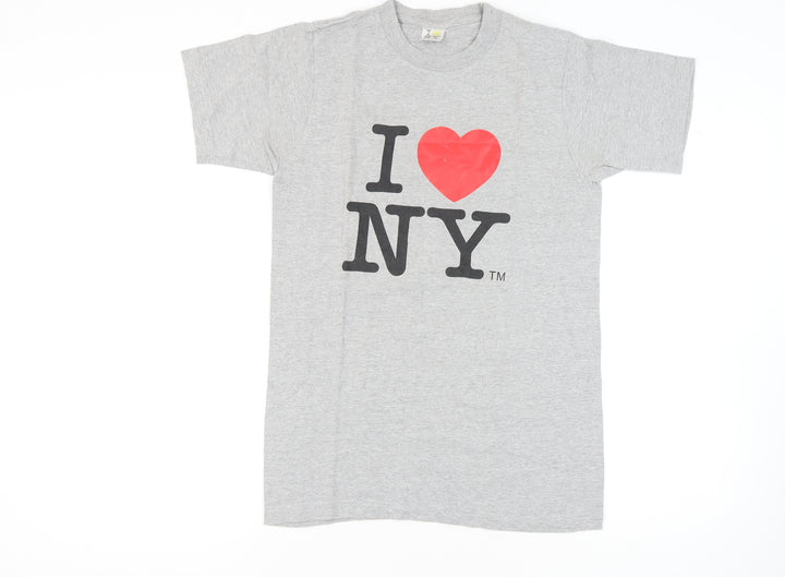 I ♥ NY Grey T-Shirt Unisex Adults L Iconic City Style
