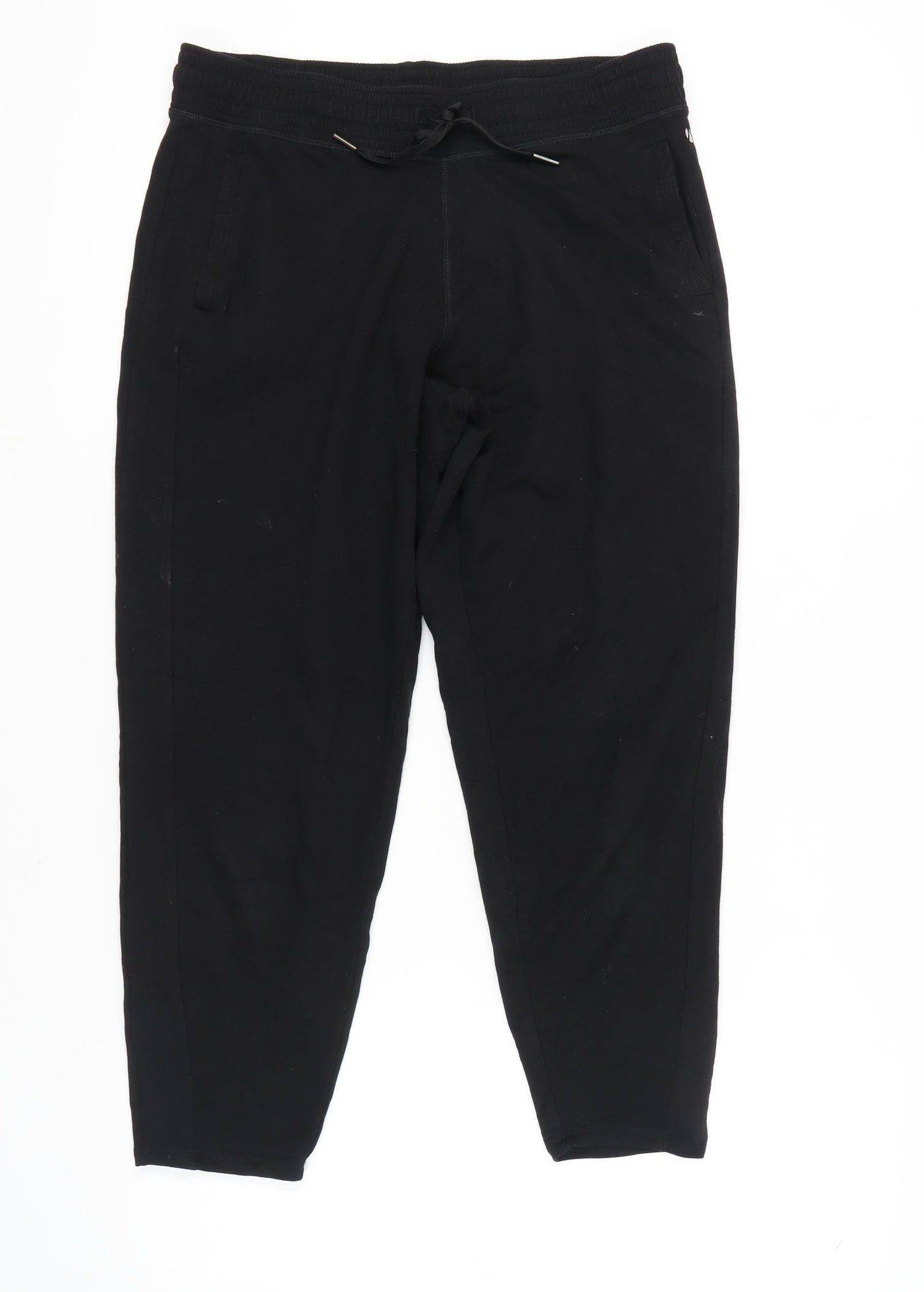 Marks and Spencer Women Black Jogger Trousers Size 14