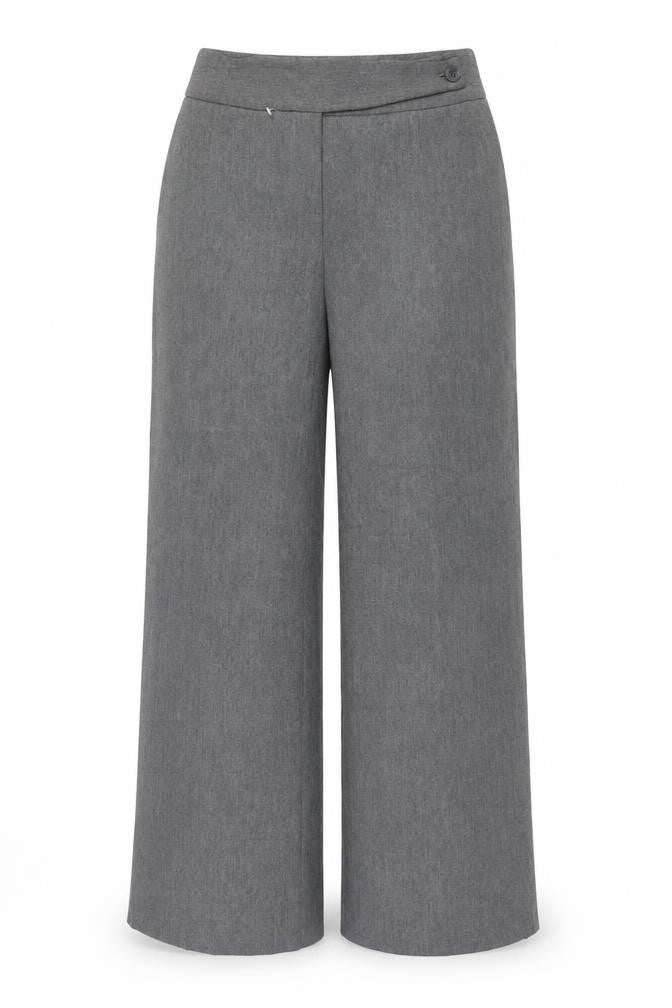 Front view of Slater Women’s Grey Straight Trousers, size UK 8