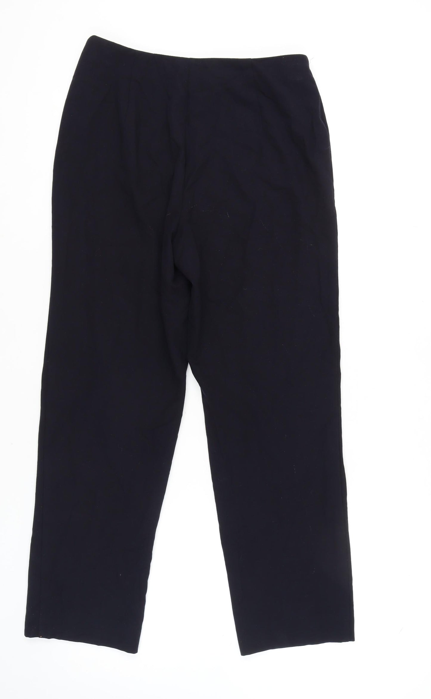 Marks and Spencer Women's Navy Cropped Trousers, Size 12