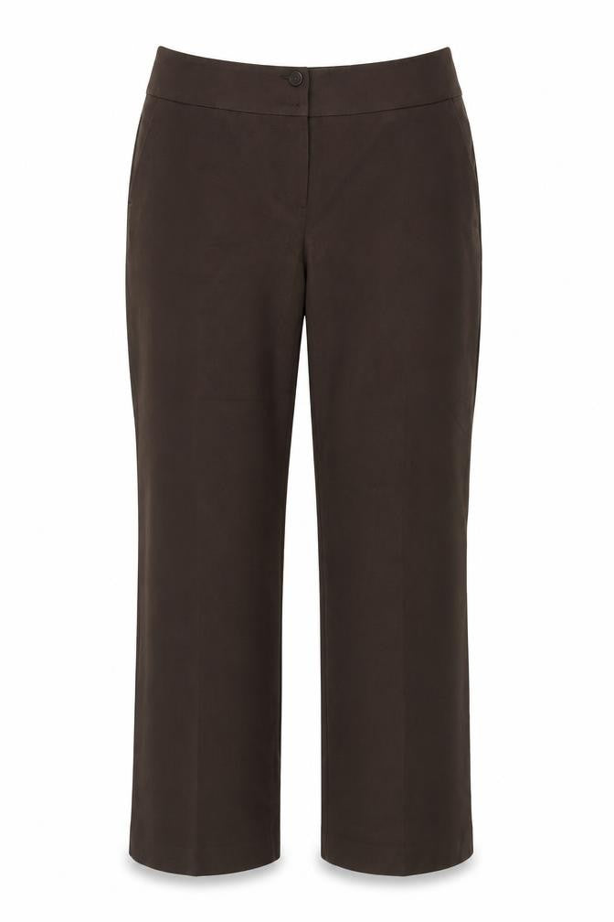 Front view of BHS Women's Brown Classic Trousers -, size 12