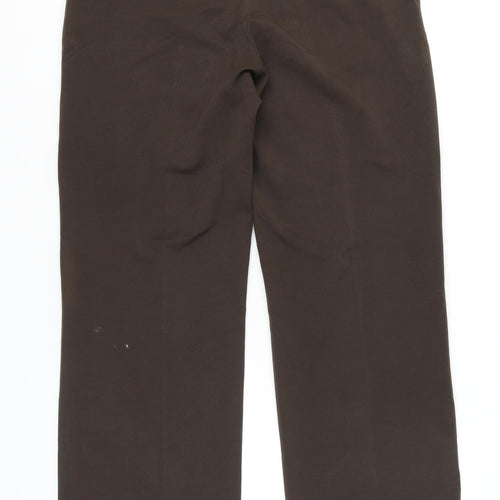 BHS Women's Brown Classic Trousers - Size 12
