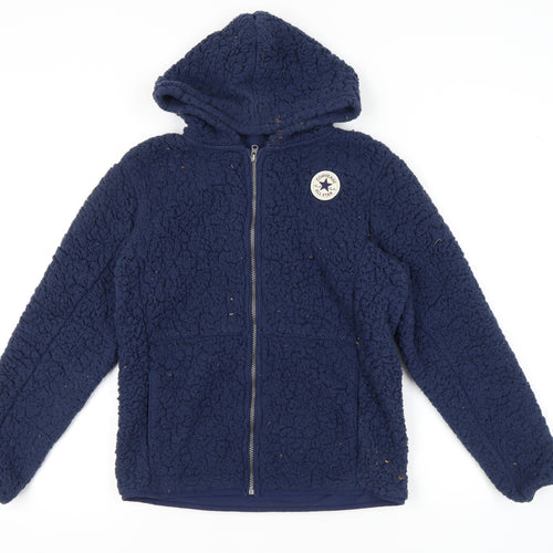 Converse Boys Blue Fleece Full Zip Hoodie XL