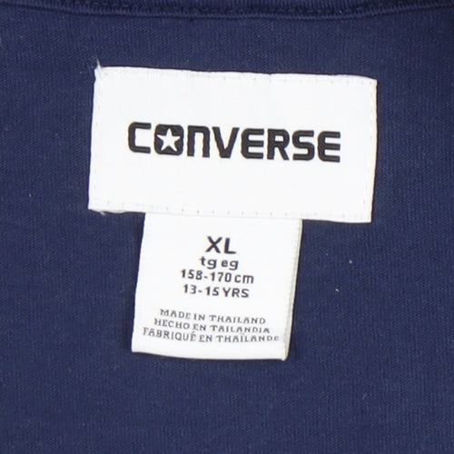 Converse Boys Blue Fleece Full Zip Hoodie XL
