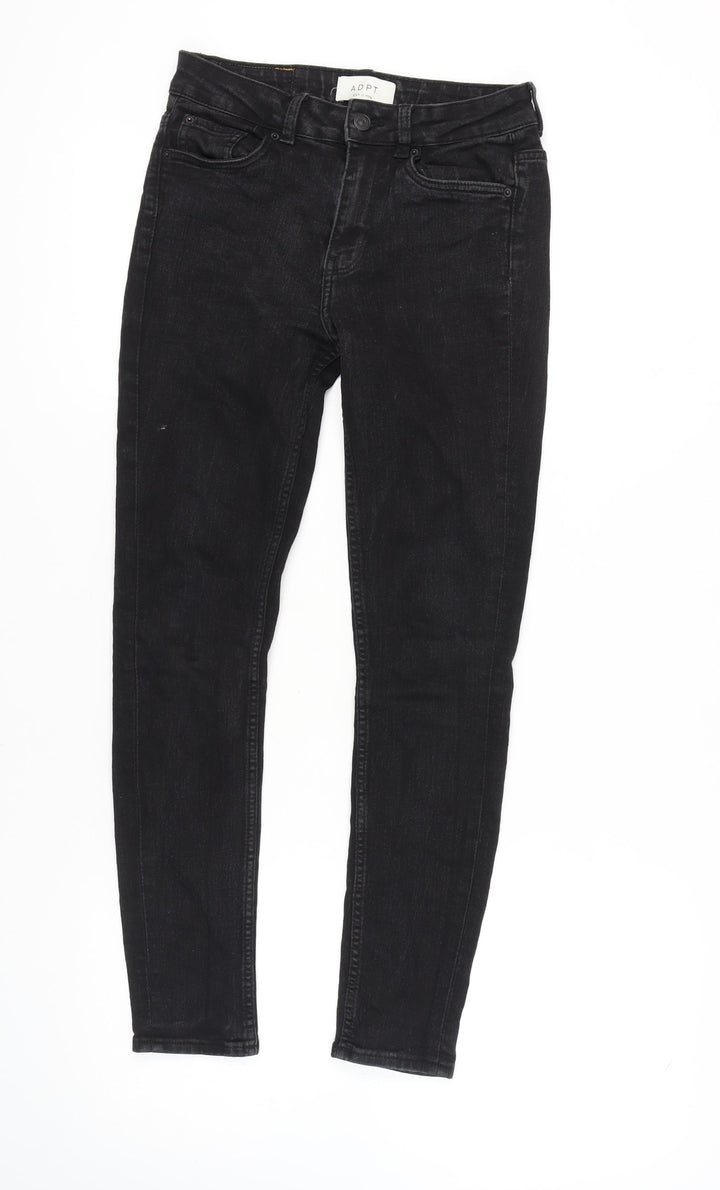 ADPT Women's Skinny Black Jeans M Size with Pockets