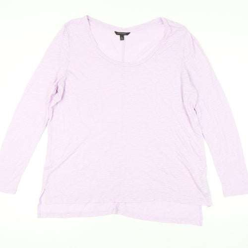Banana Republic Women's Purple XL Basic T-Shirt