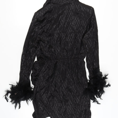 River Island Black Bodycon Dress Size 10