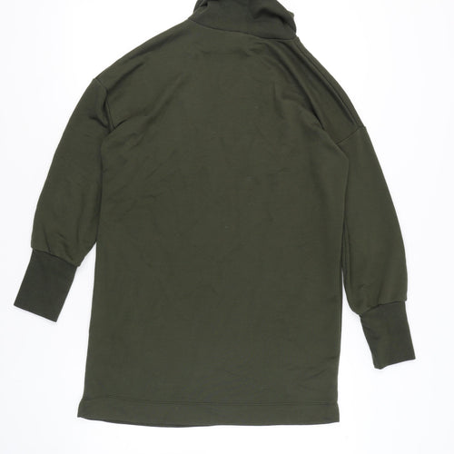 River Island Green Roll Neck Women's Top, Size 10