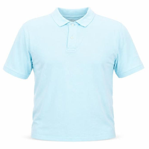 Lands' End Men's Blue Polo Shirt, M, Casual, Cotton
