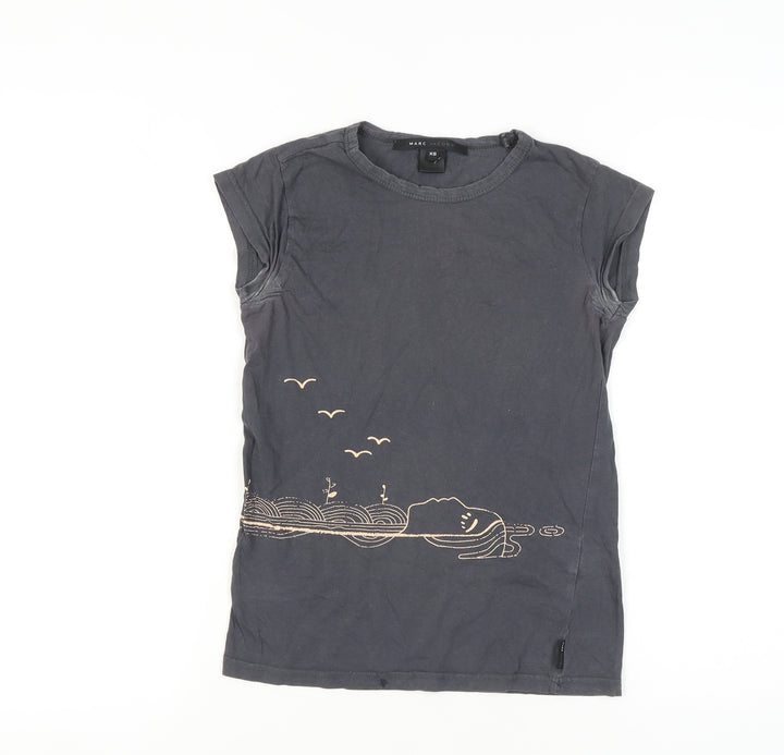 Marc Jacobs Women's Black XS Crew Neck T-Shirt