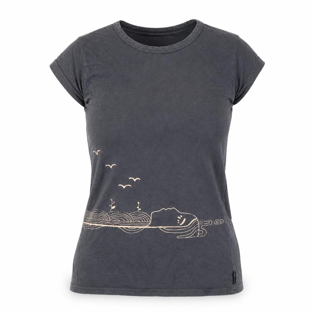 Front view of Marc Jacobs Women's Black XS Crew Neck T-Shirt