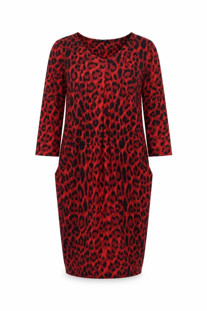 Roman Originals Red Animal Print Women's Dress Size 10