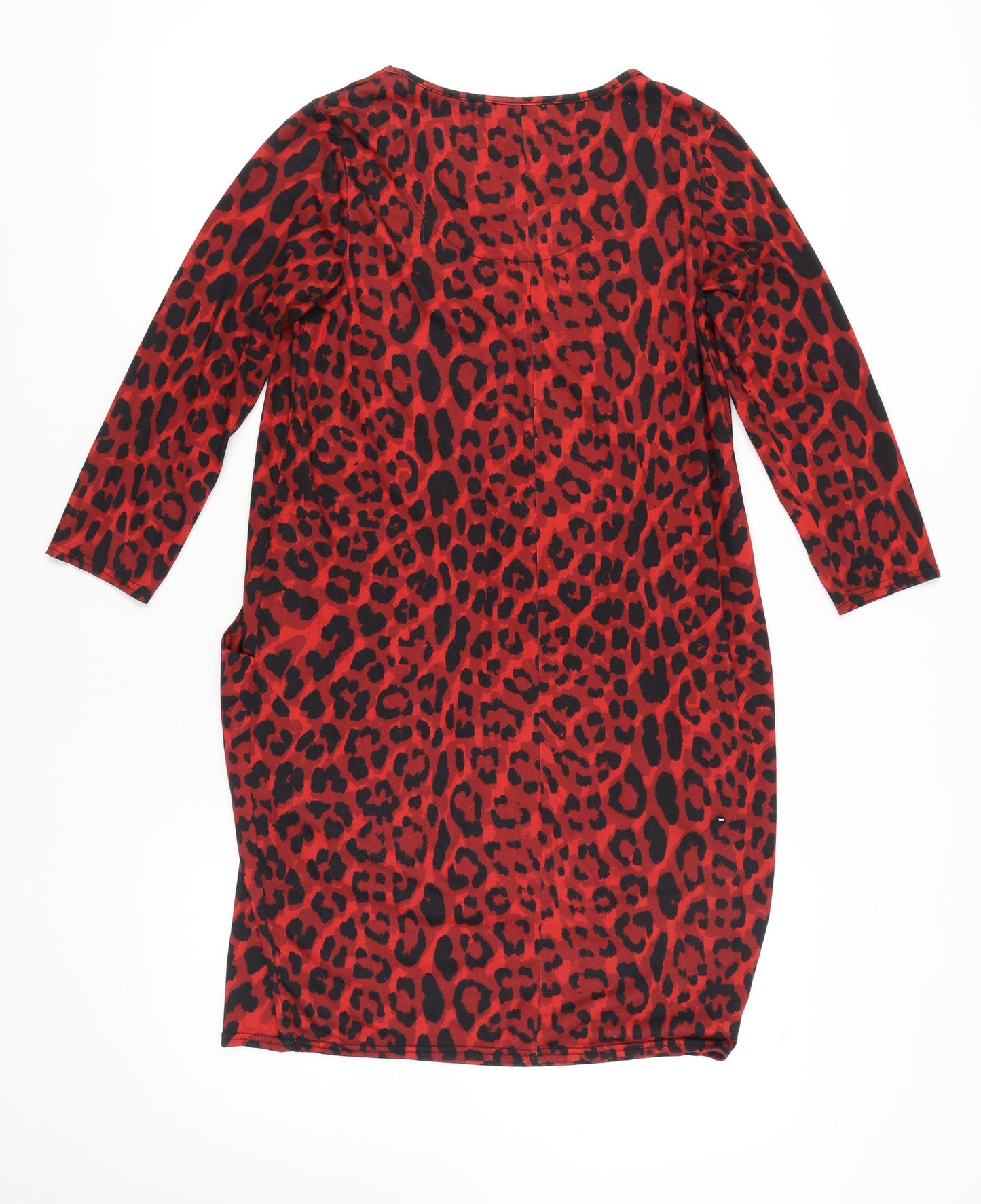 Roman Originals Red Animal Print Women's Dress Size 10