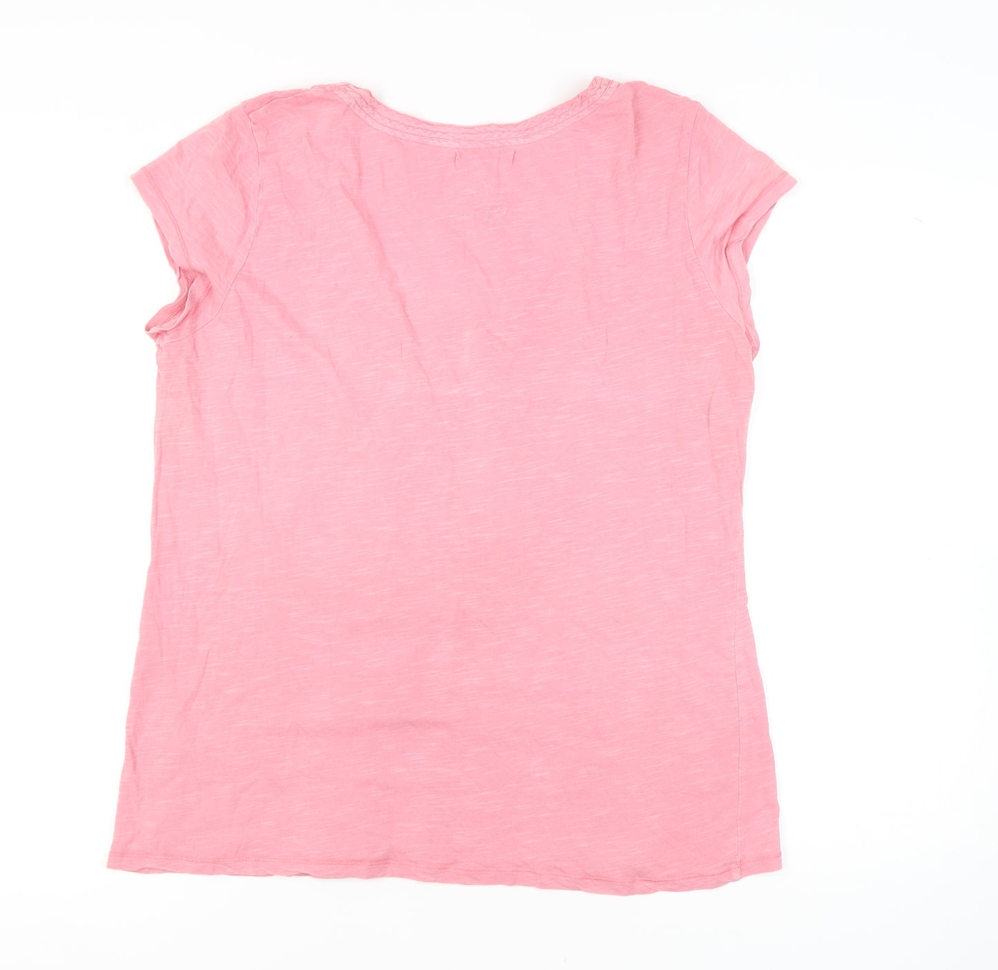 White Stuff Women's Pink Cotton T-Shirt Size 18