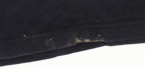 Fruit of the Loom Men's Black Funny T-Shirt - Size L