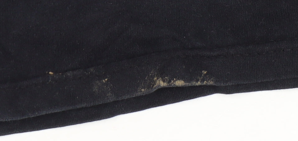 Fruit of the Loom Men's Black Funny T-Shirt - Size L