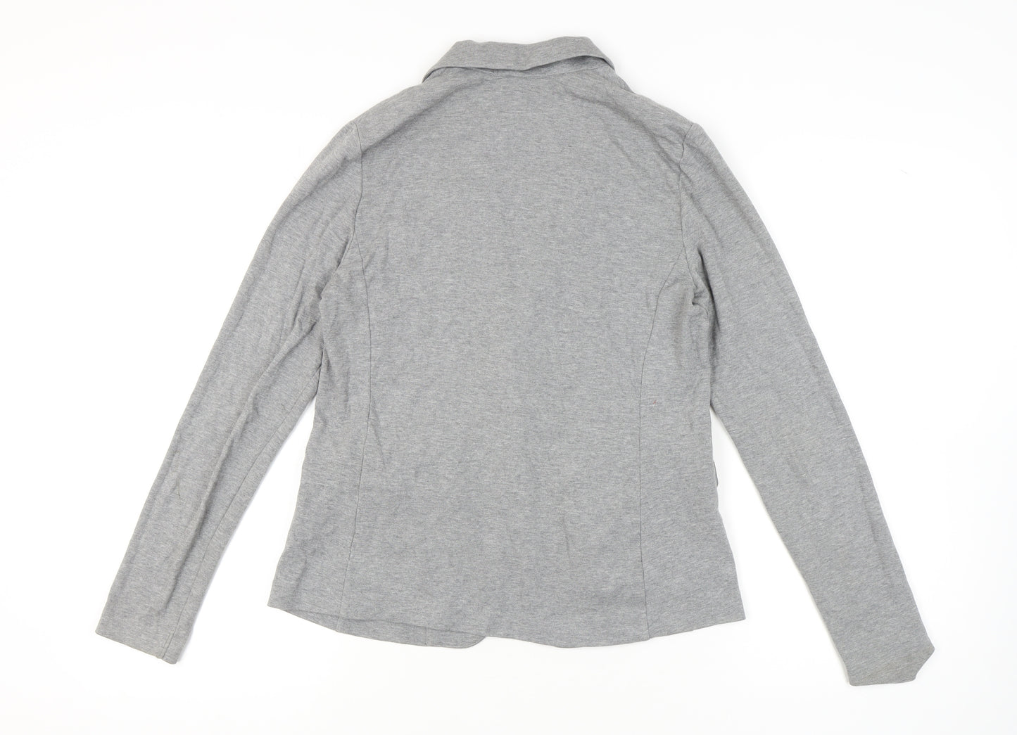 Uniqlo Women's Grey Blazer, Size S, Single-Breasted