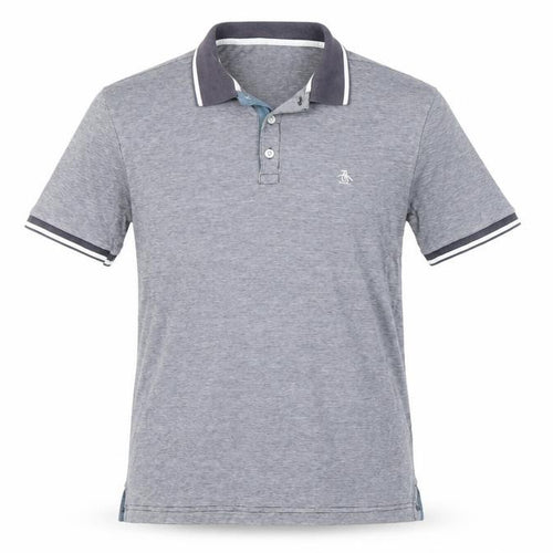 Penguin Men's Grey Polo Shirt, Size S, Casual Summer