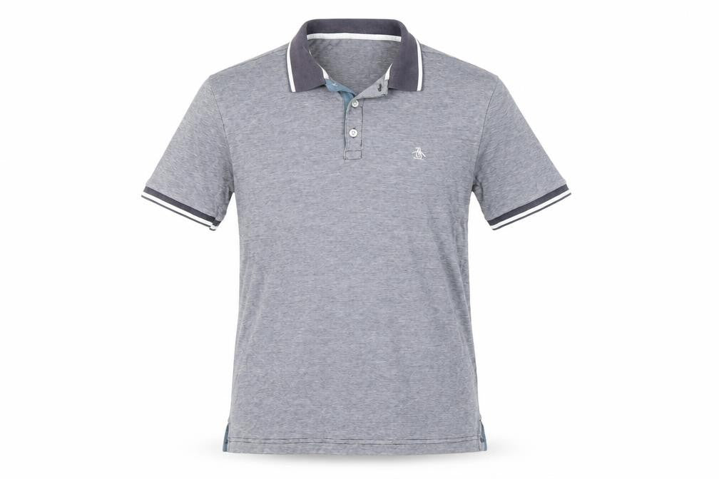 Penguin Men's Grey Polo Shirt, Size S, Casual Summer