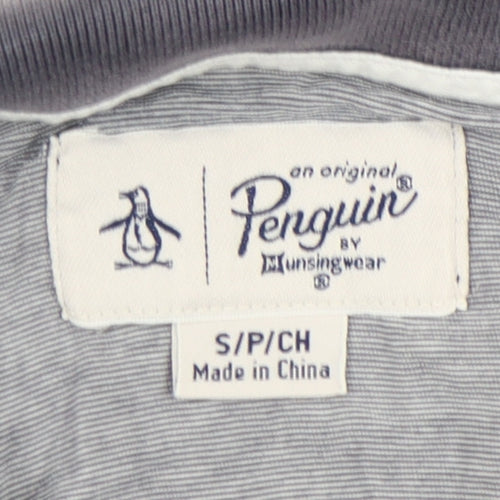 Penguin Men's Grey Polo Shirt, Size S, Casual Summer