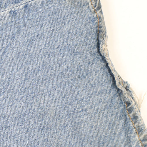 New Look Blue Wide-Leg Jeans Women Size 16 Regular Fit