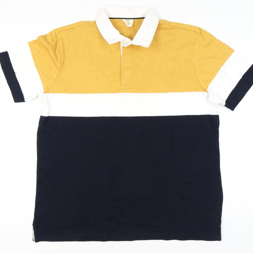 Marks and Spencer Men's Colourblock Polo 2XL