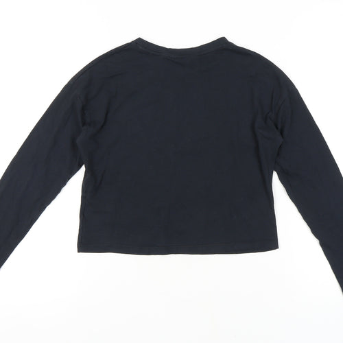 H&M Disney Girls Black Long Sleeve T-Shirt, 11-12 Years