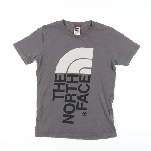 The North Face Boys Grey Logo T-Shirt Size L Casual