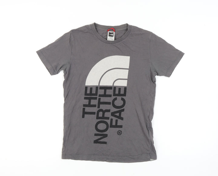 The North Face Boys Grey Logo T-Shirt Size L Casual