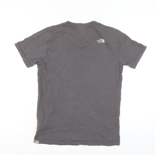 The North Face Boys Grey Logo T-Shirt Size L Casual