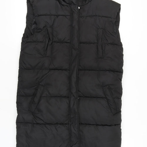 Missguided Black Puffer Jacket Women Size 8