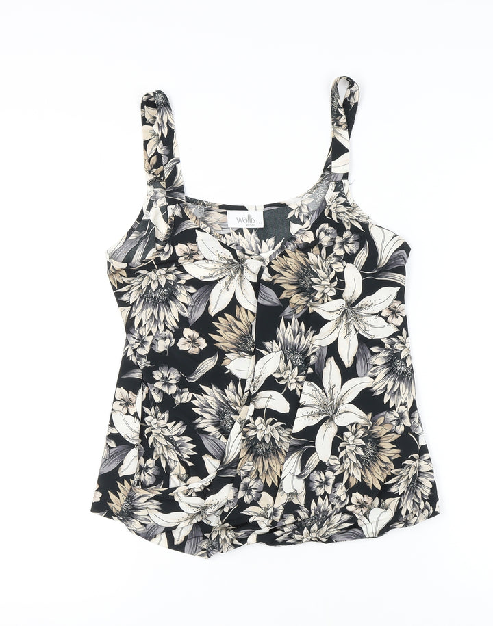 Wallis Women's Floral Camisole Tank, Multicoloured, Size 12