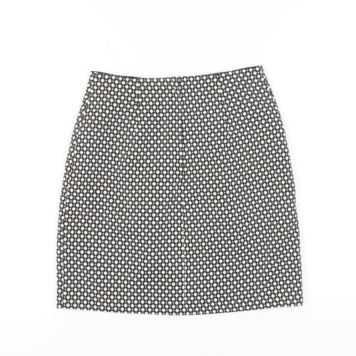 New Look Women's Black Geometric Pencil Skirt Size 6