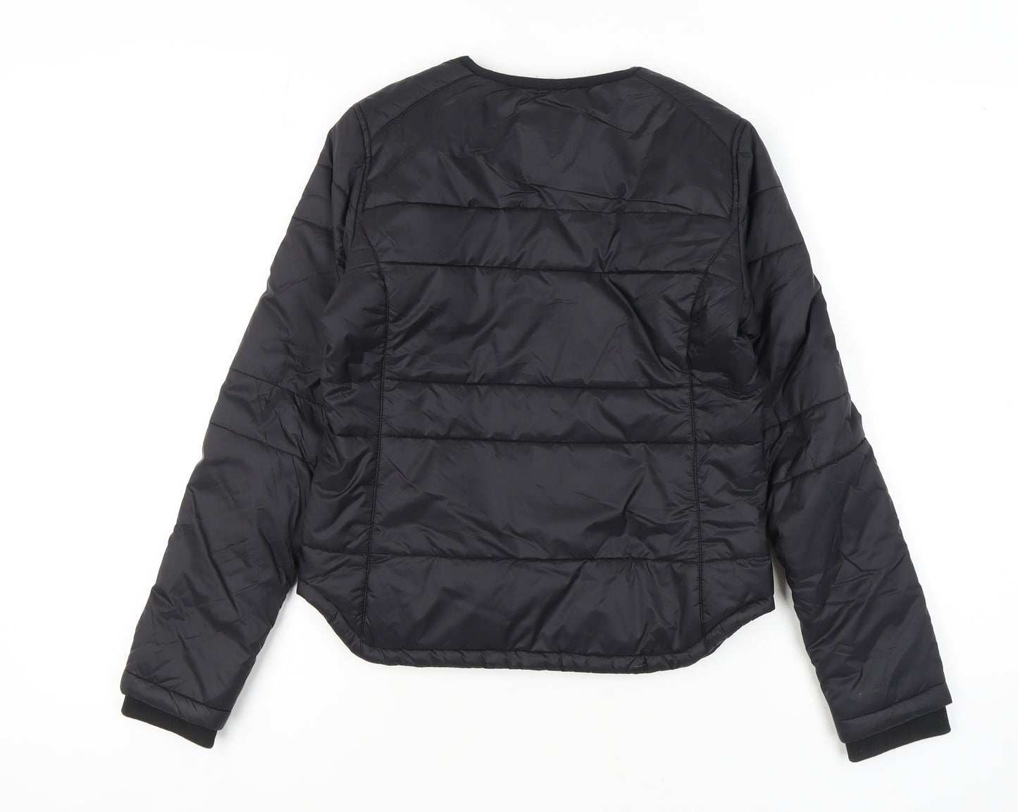 Jack Wills Women's Black Quilted Jacket Size 8