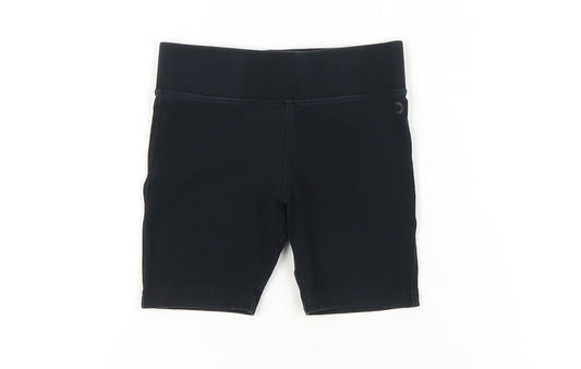 Marks and Spencer Girls Black Biker Shorts 5-6 Years