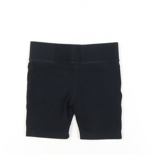 Marks and Spencer Girls Black Biker Shorts 5-6 Years