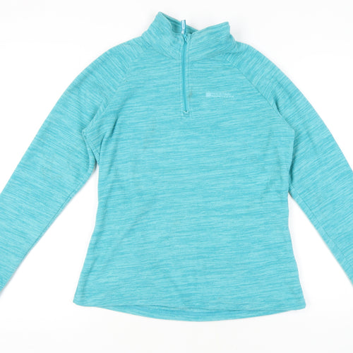 Mountain Warehouse Women's Blue High Neck Sweatshirt Size 12