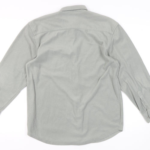 Hawkshead Men's Grey Long Sleeve Button-Up Shirt S
