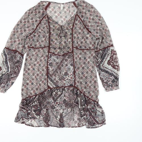 Marks and Spencer Multicoloured Tunic Blouse Size 16